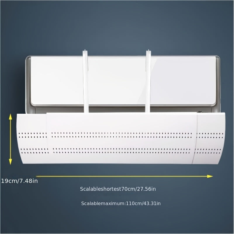 Adjustable Air Conditioner Wind Deflector Flexible Plastic Vent Cover