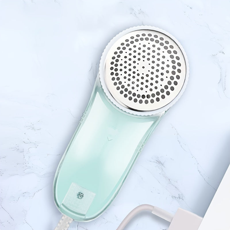 Electric Lint Remover USB Rechargeable with 3 Stainless Steel Blades for Clothes and Fabrics