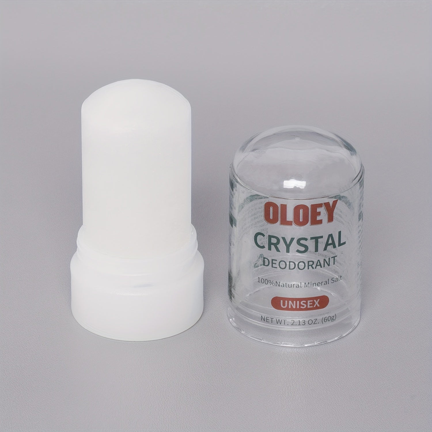 60g OLEY Crystal Stick: Tabiiy Mineral Tuz Antiperspirant, Unisex- kattalar uchun, Ter va Tanadan keladigan hidni to'suvchi, Alyuminiysiz.
