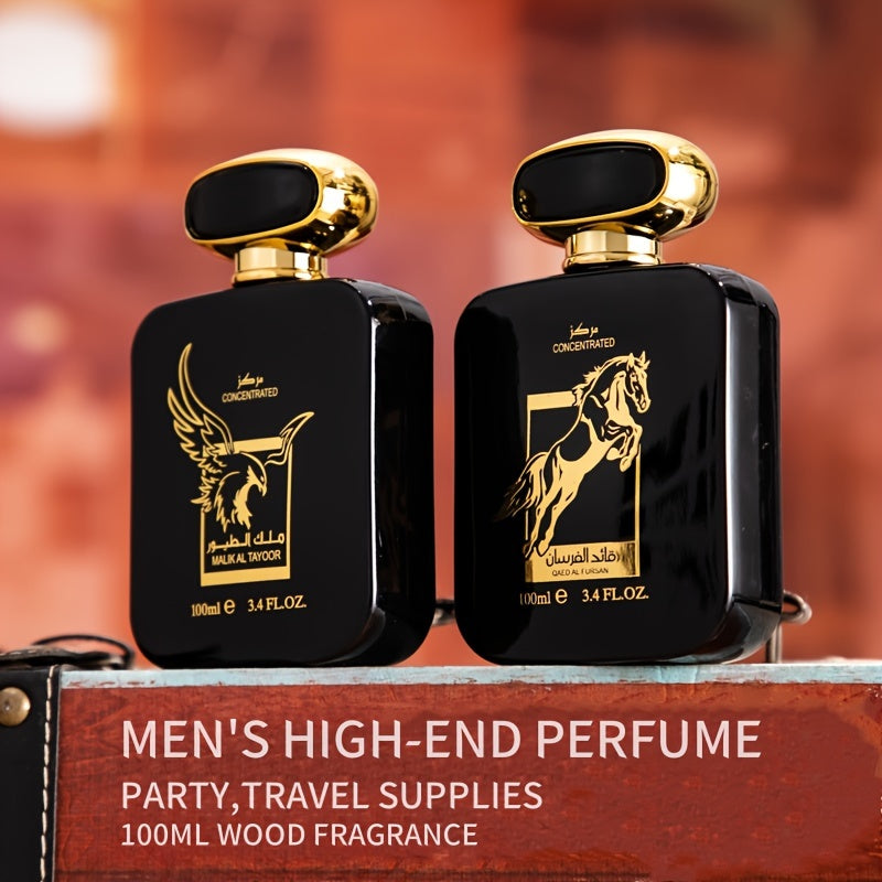 Men's Cedar Woody Perfume with Vanilla Mint Scent 100ml Alcohol-Free Fragrance