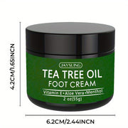 Unisex Foot Cream With Aloe Vera Hyaluronic Acid Honey 2oz