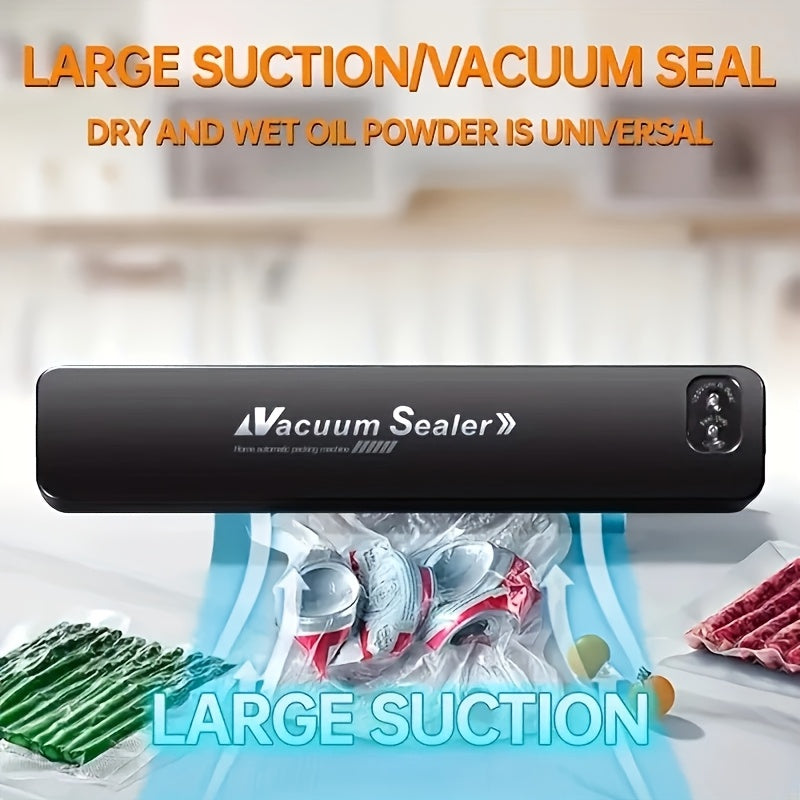 Compact Vacuum Sealer Machine with 10 Seal Bags for Food Storage