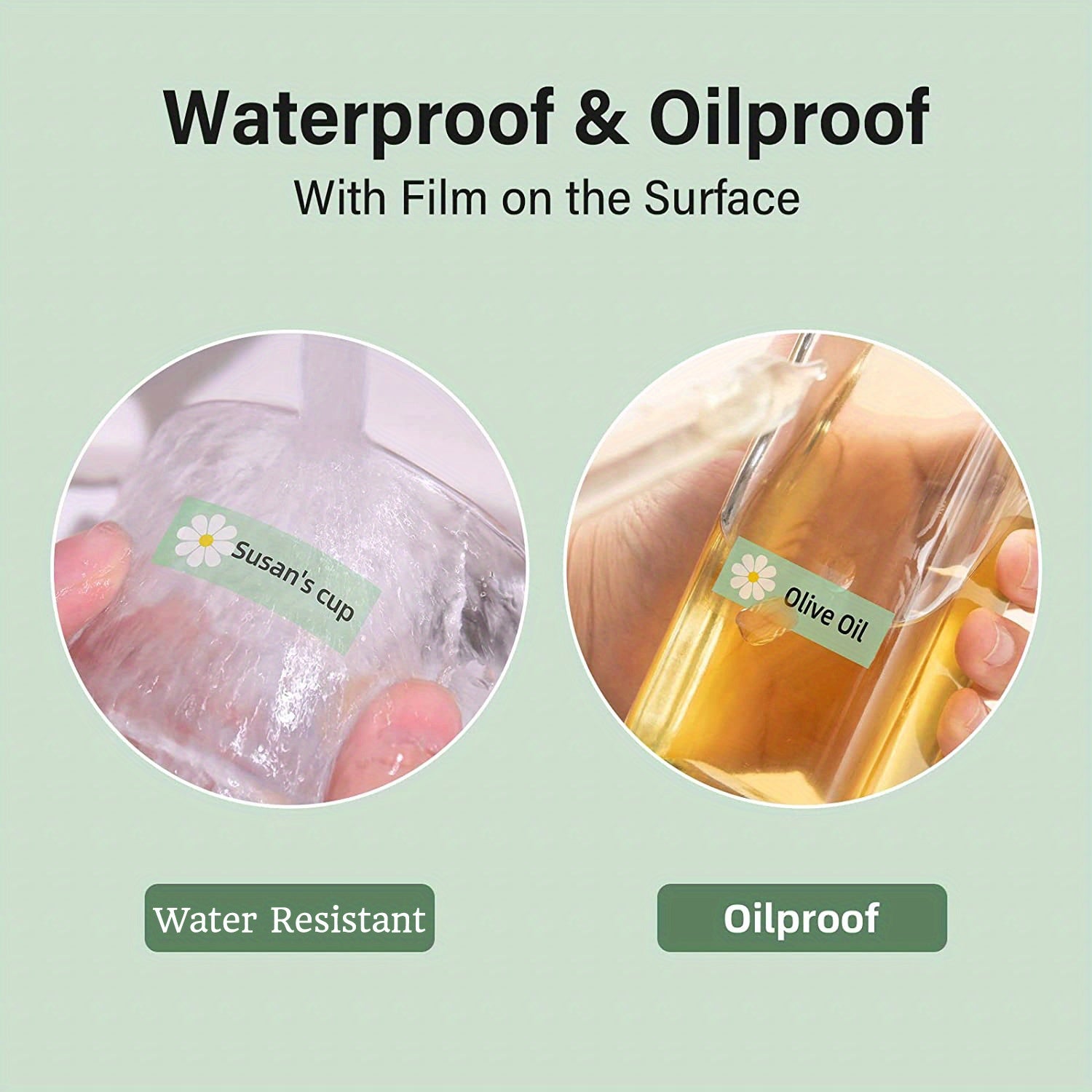 Waterproof Oil-Proof Thermal Label Roll for D11 D101 H1 Series Printers White Adhesive Label Tape