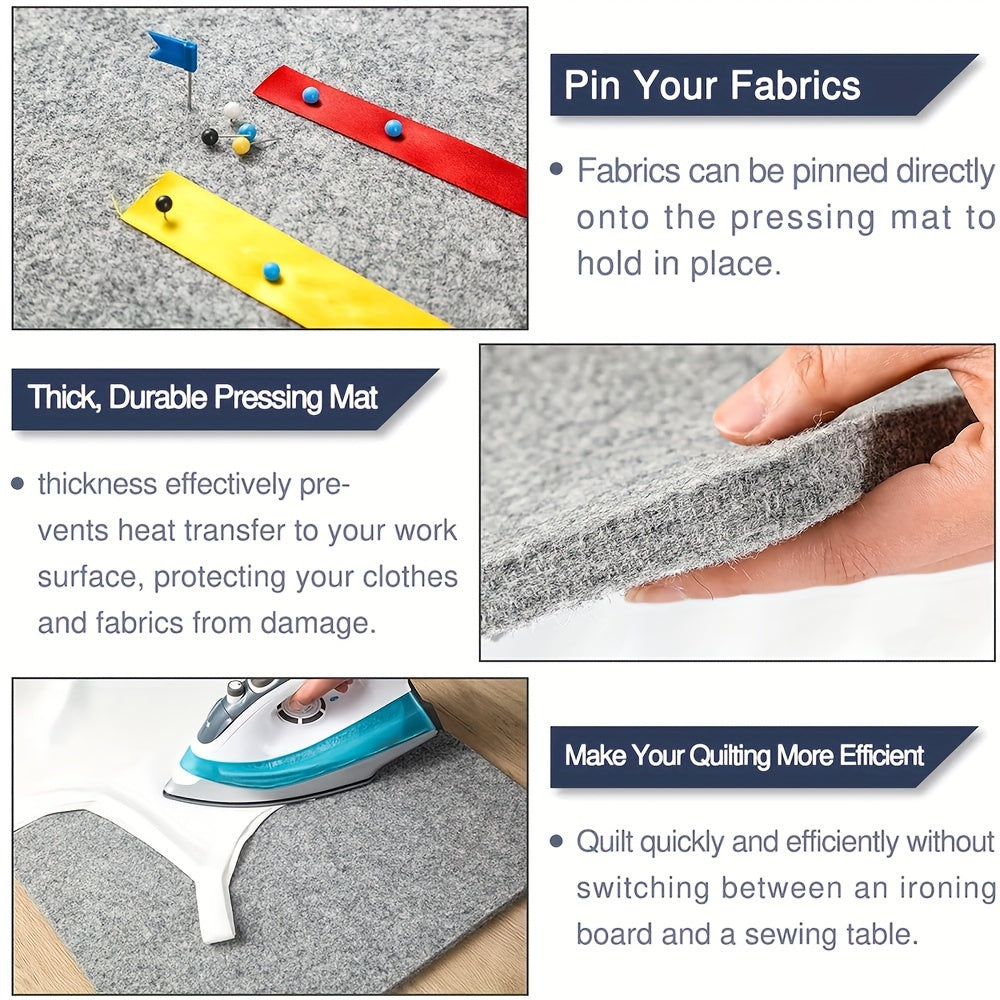 Cubierta de tabla de planchar de fieltro de lana resistente al calor y no eléctrica