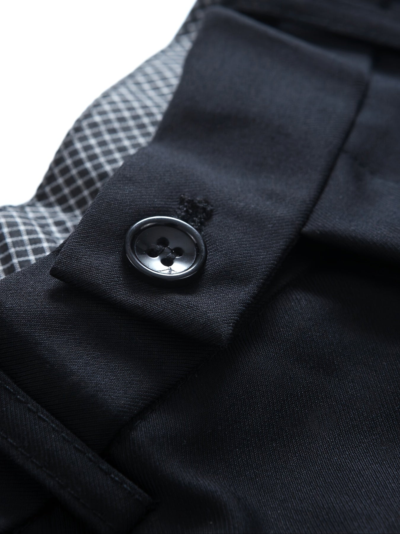 Traje de negocios para hombre de color sólido, de manga larga, tejido de poliéster y viscosa, para trabajo y entrevistas