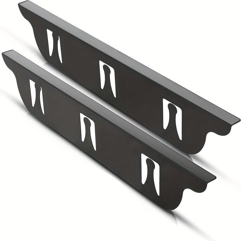 Набор из 2 накладок на зазор между духовкой и плитой из нержавеющей стали, термостойкие, легко очищаются, заполняют зазоры