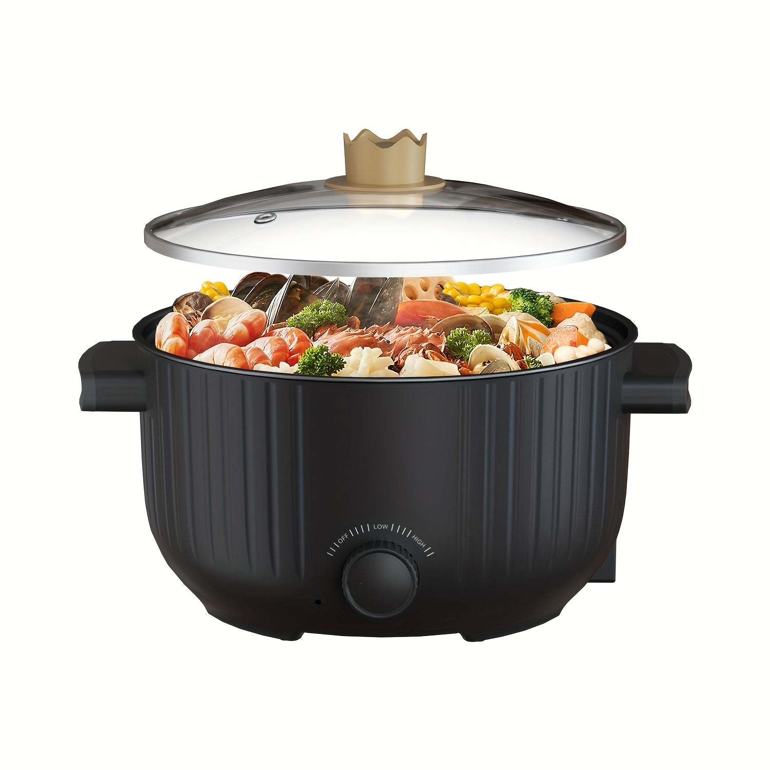 3L Electric Cooking Pot with Multifunctional Capabilities for Home Office Use