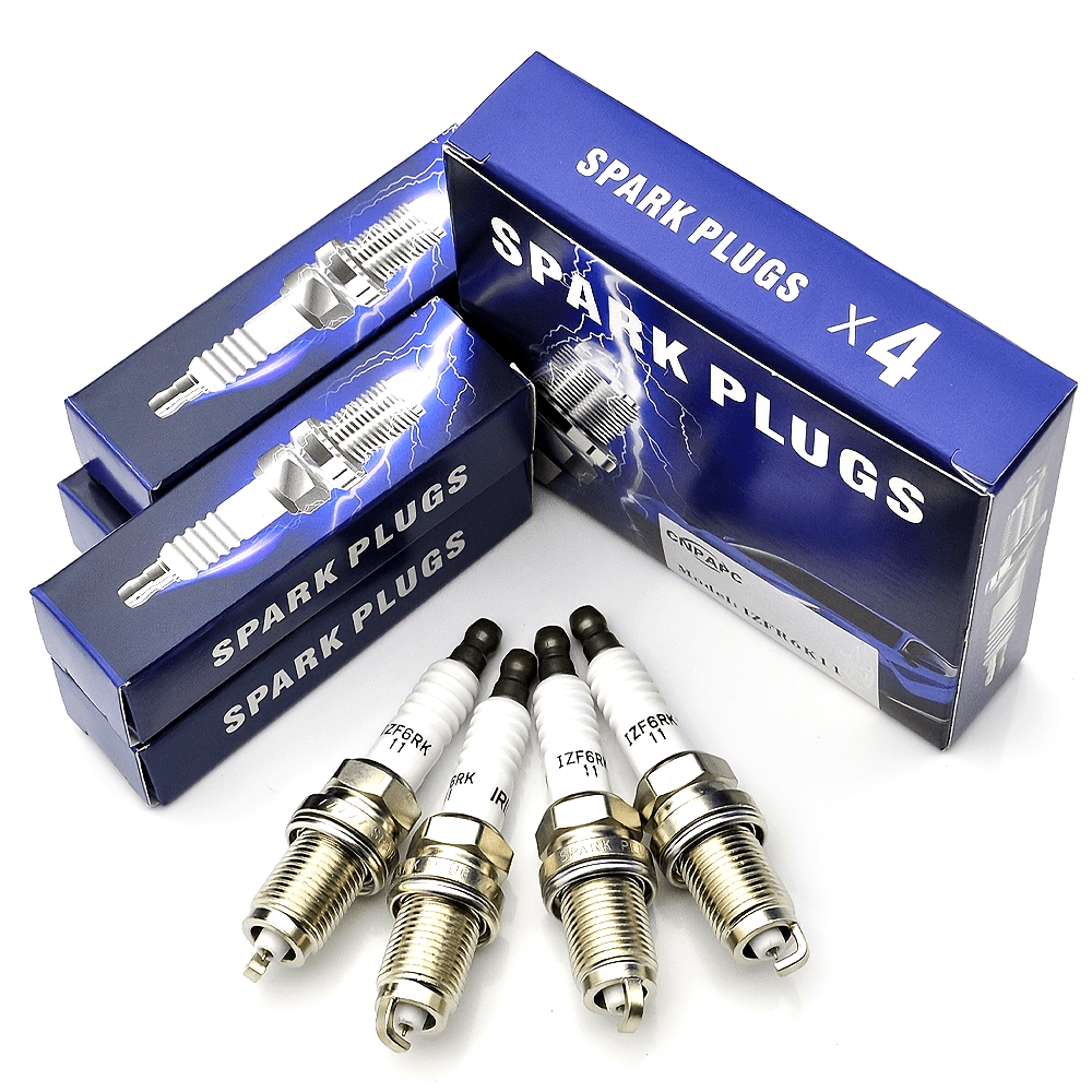 4 Pack Iridium Spark Plugs for Cars Replacement High Performance Durable