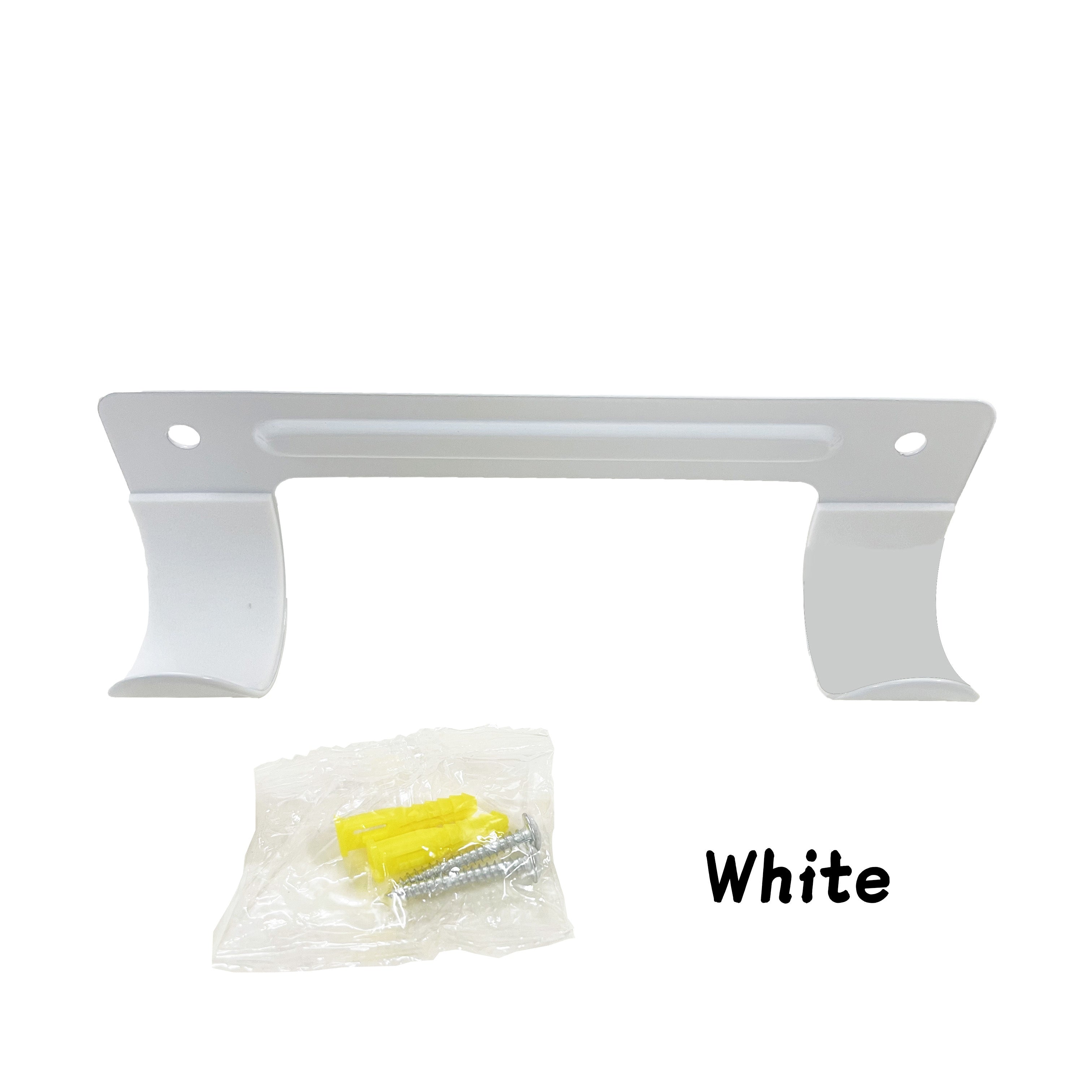 Tabla de planchar de pared con alfombrilla antideslizante EVA, estructura de acero, doble gancho en negro o blanco