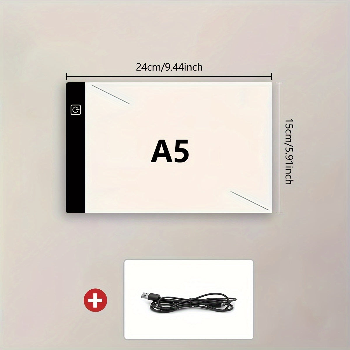 Acrylic LED Tracing Light Pad for Art, Tattoo, Drawing, Sketching, Animation, Stenciling, Adjustable Brightness