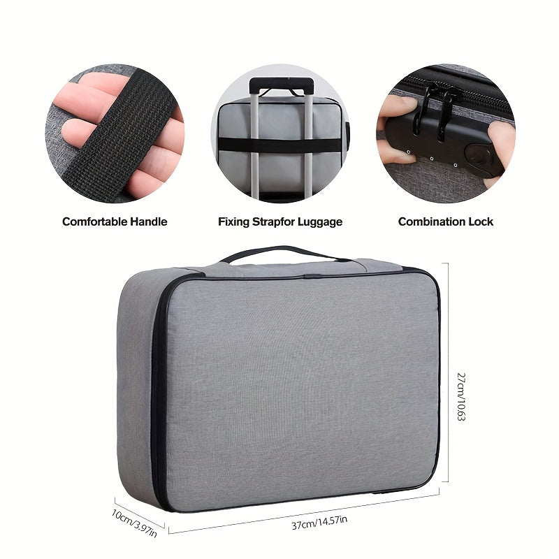 Large Acrylic Fiber File Safe with Lock for Office Storage