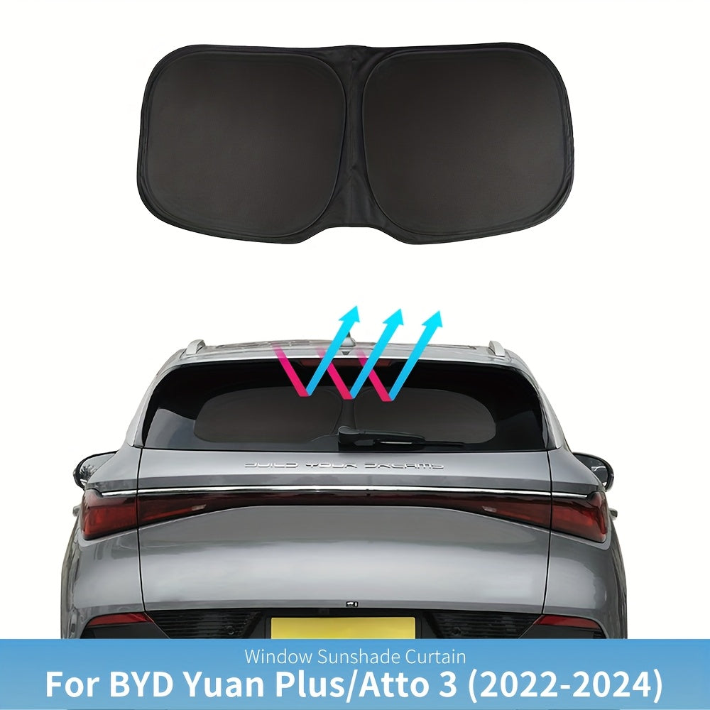 Car Sunshade Foldable Front and Rear Window UV Protection Black