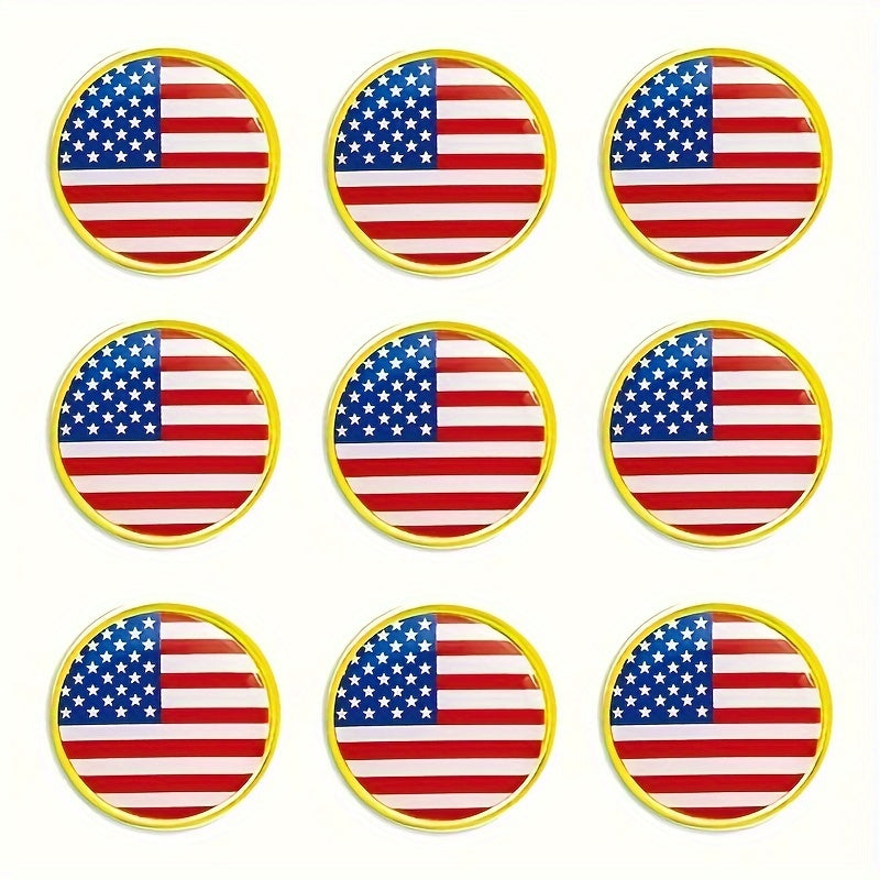 Set of 20 American Flag Lapel Pins Patriotic USA Badge for Suits Jackets and Bags