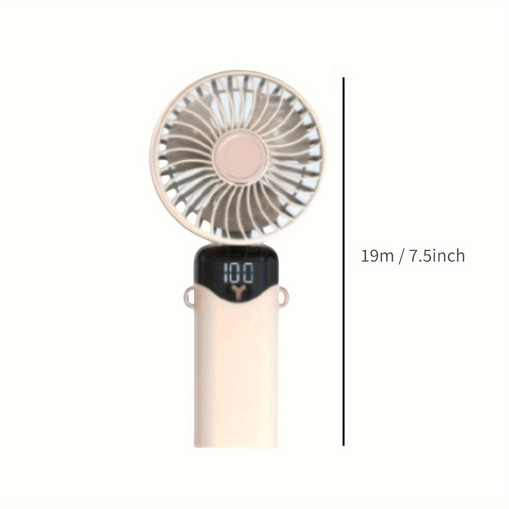 Portable Handheld USB Fan Personal Air Cooler for Travel Office Outdoor