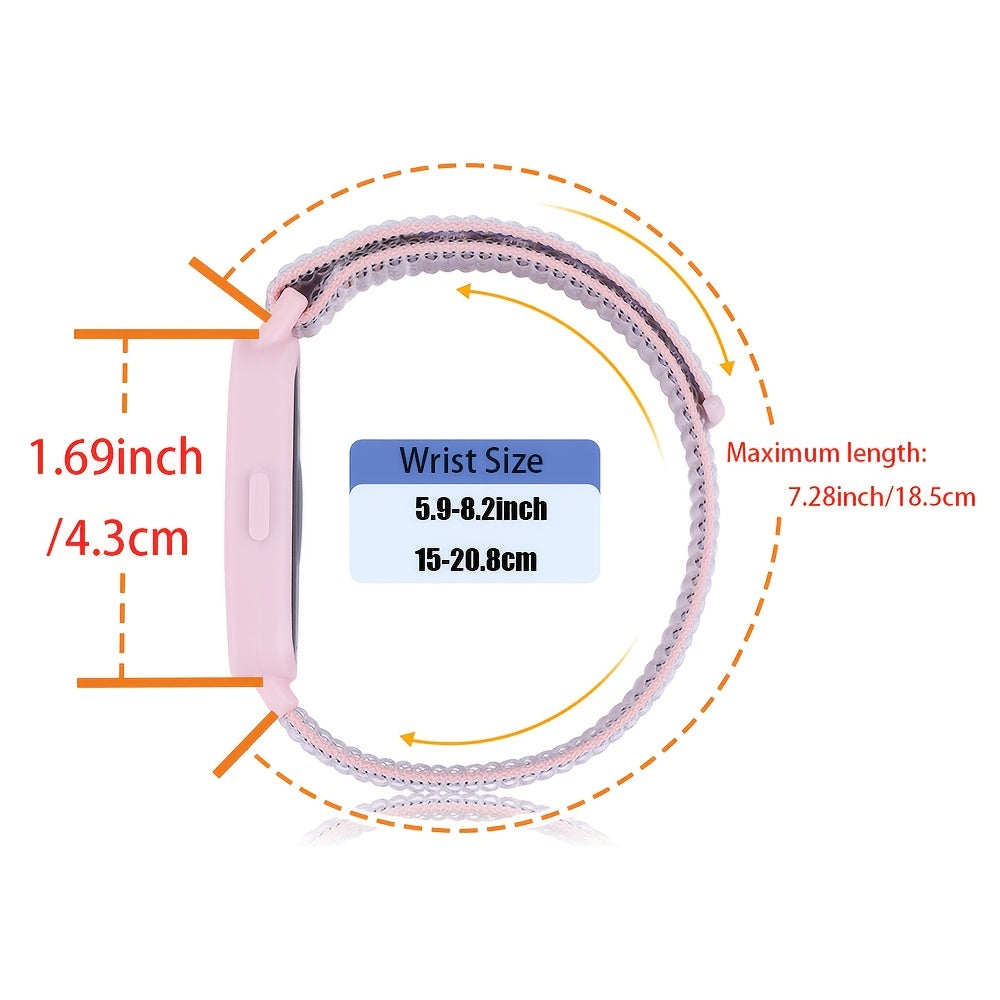 Correa de nylon transpirable con bucle para reloj inteligente compatible con Huawei Band 7 8 9 ajustable y colorida, ajuste para hombres y mujeres