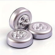3-Piece Touch Lamp with 3 LED Lights for Emergency Wall Cabinet Bedside Use