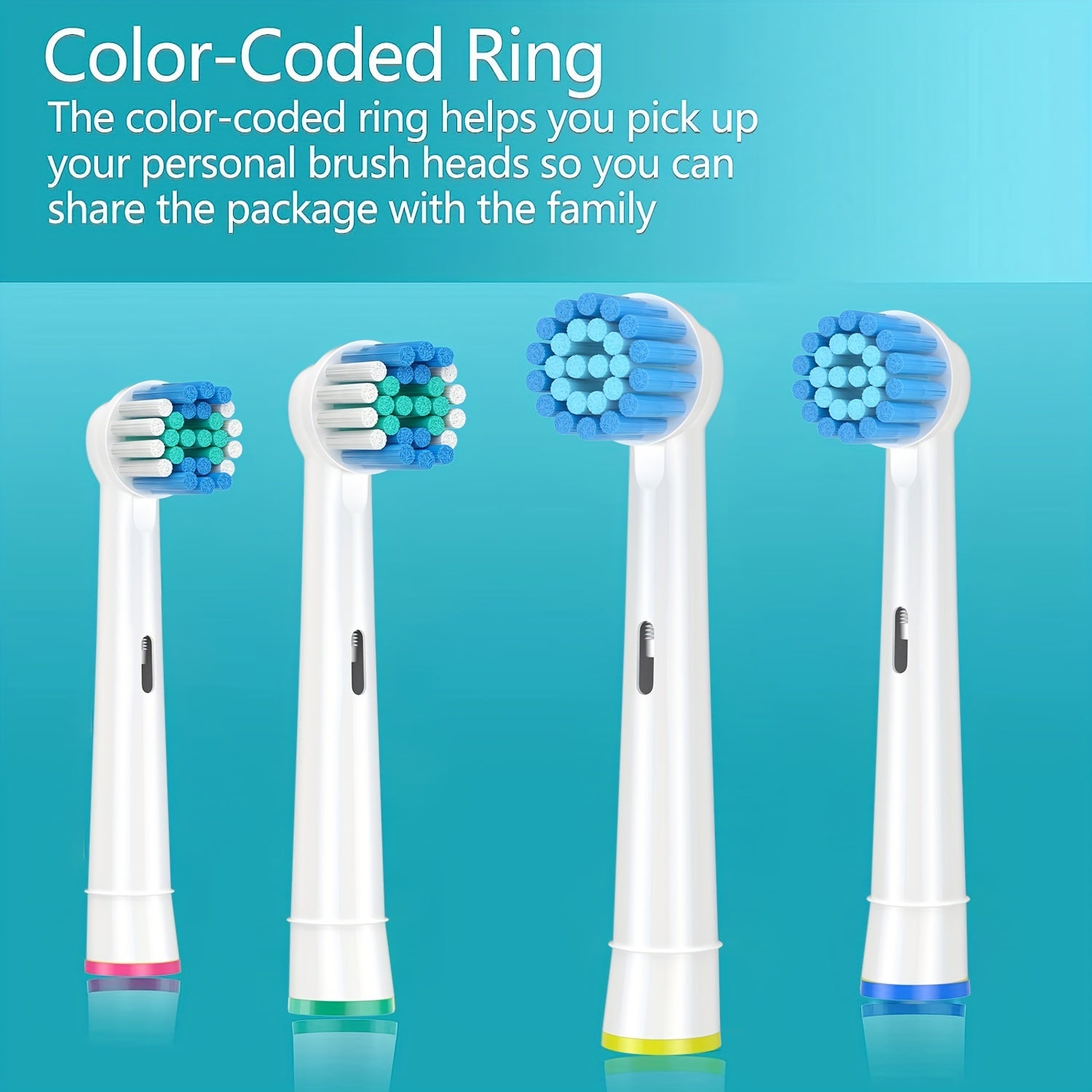 Replacement Electric Toothbrush Heads Pack of 16 for Sensitive and Precise Cleaning