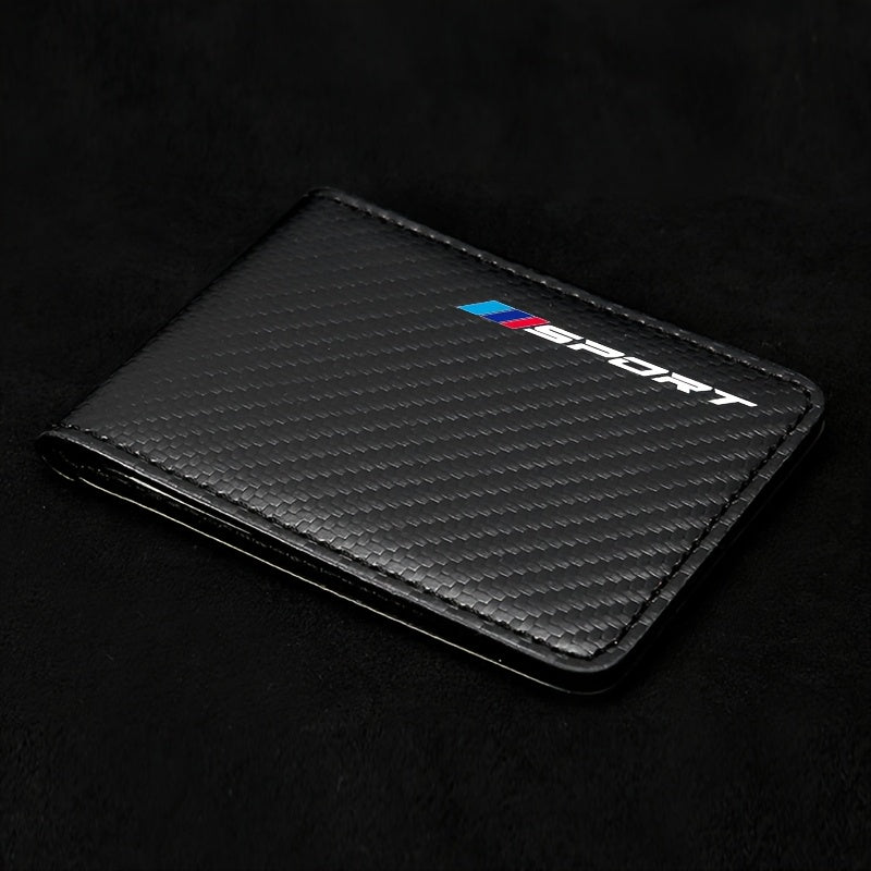 Driver's License Holder Carbon Fiber Card Case for Cars Storage