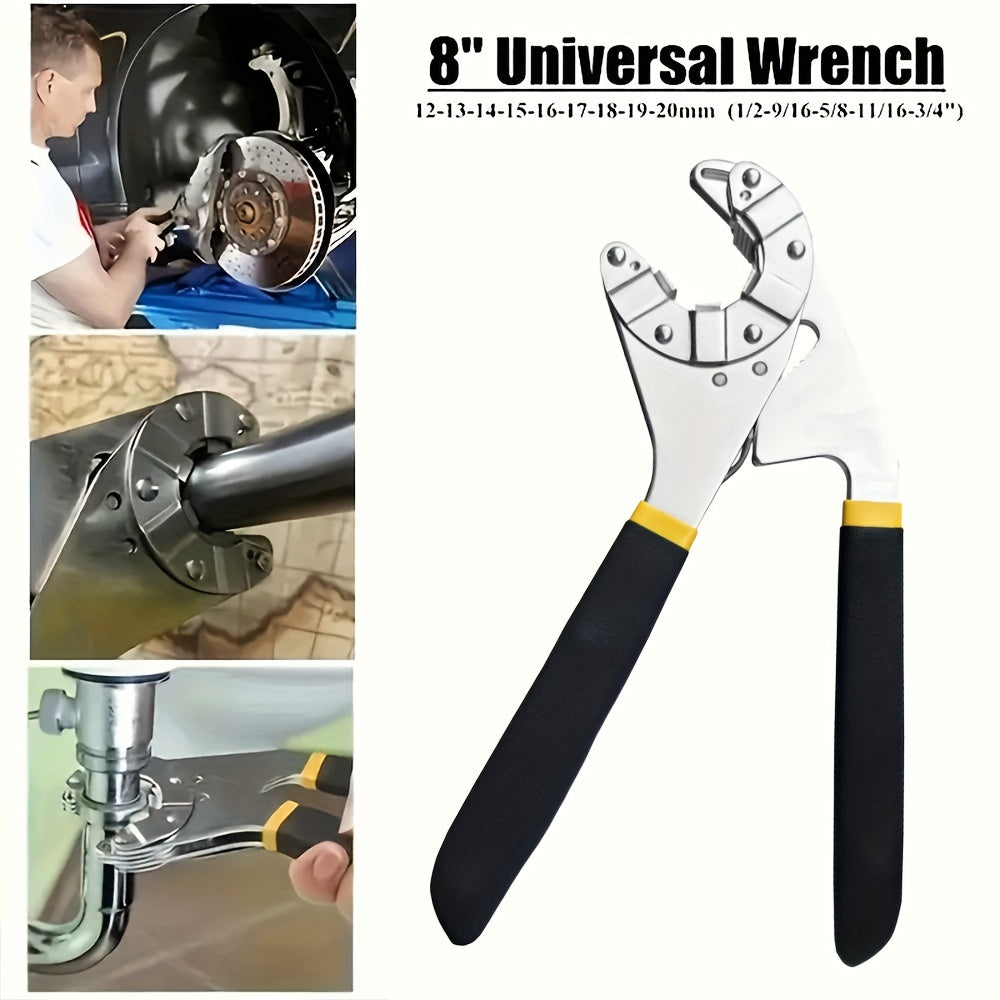 14-in-1 Adjustable Metal Wrench Set for DIY Home Repair Mechanical Tool