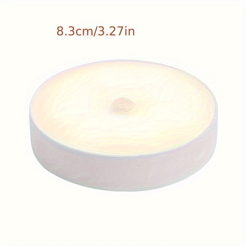 Rechargeable Magnetic LED Motion Sensor Night Light for Bedroom Wardrobe Cabinet White