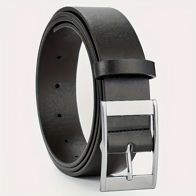 Women's Leather Belt with Square Buckle for Casual, Formal, and Beach Wear
