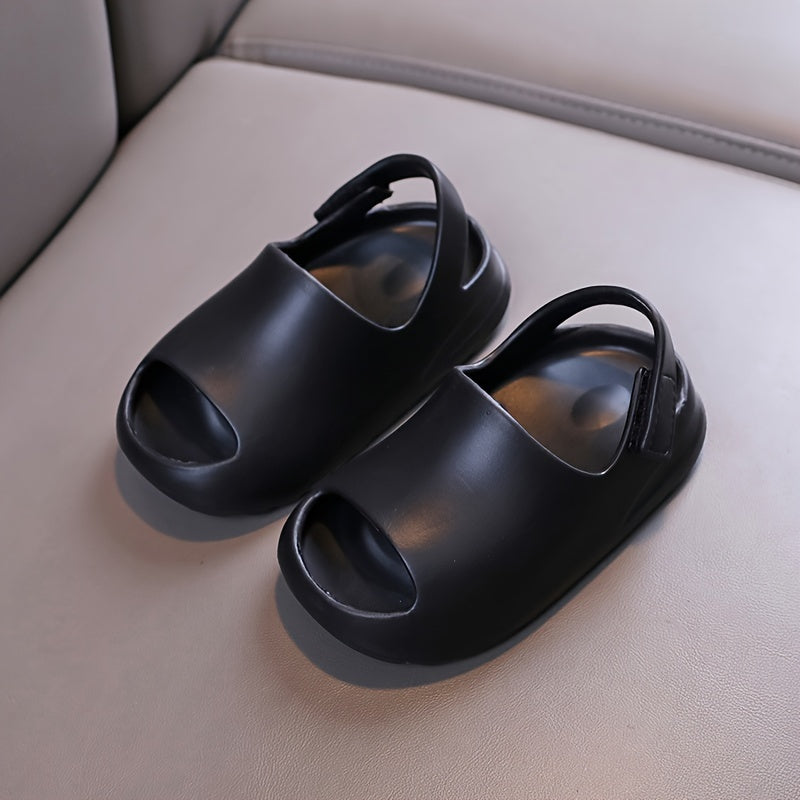 Детские тапочки-слипоны из EVA для мальчиков и девочек, для дома и улицы, повседневные, однотонные