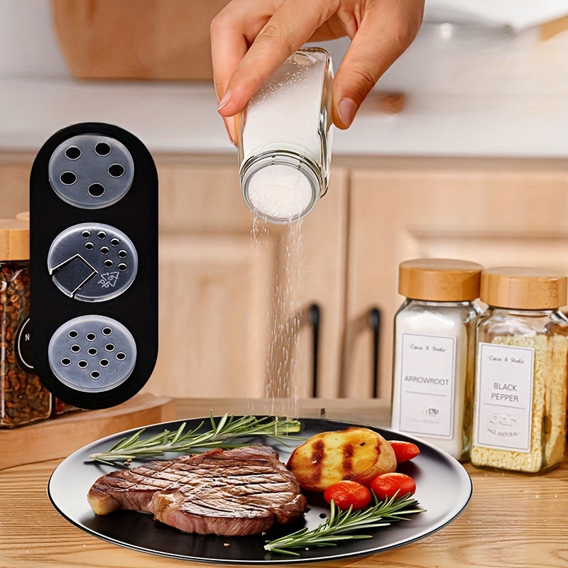 18Pcs or 24Pcs Square Glass Spice Jar Set with Bamboo or Aluminum Lids 120ml