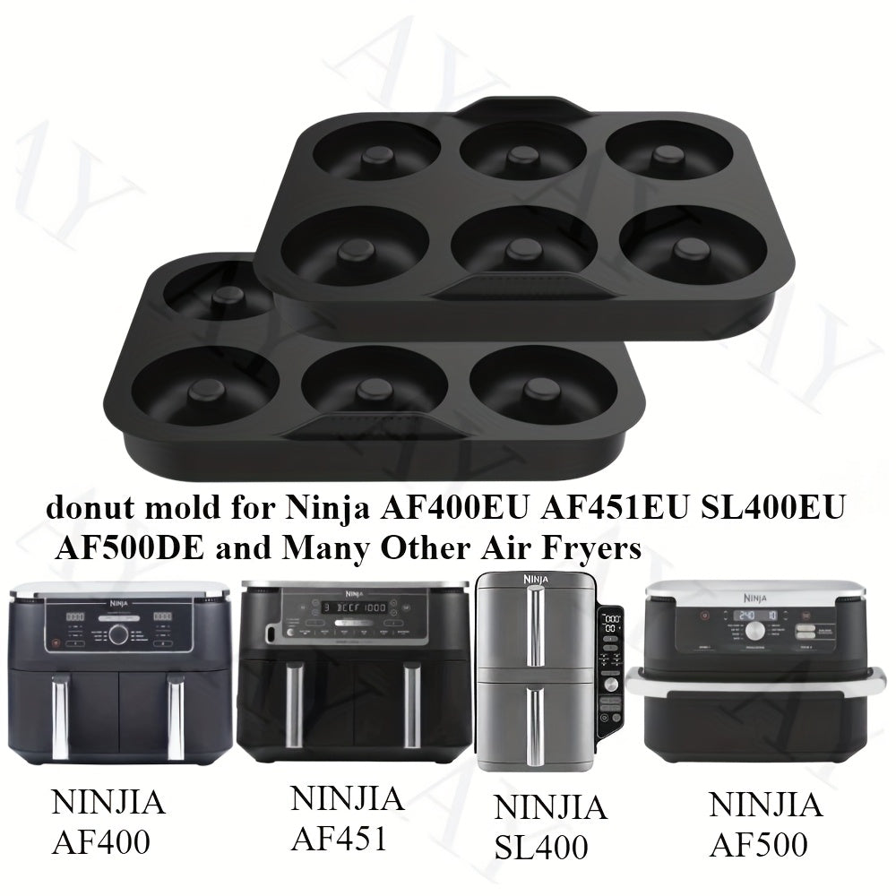 Ninja AF400EU AF451EU SL400EU AF500DE modellari uchun siqilgan silikon havo frayerlari qoplamalari, yopishqoq bo'lmagan, qayta ishlatiladigan donut panasi