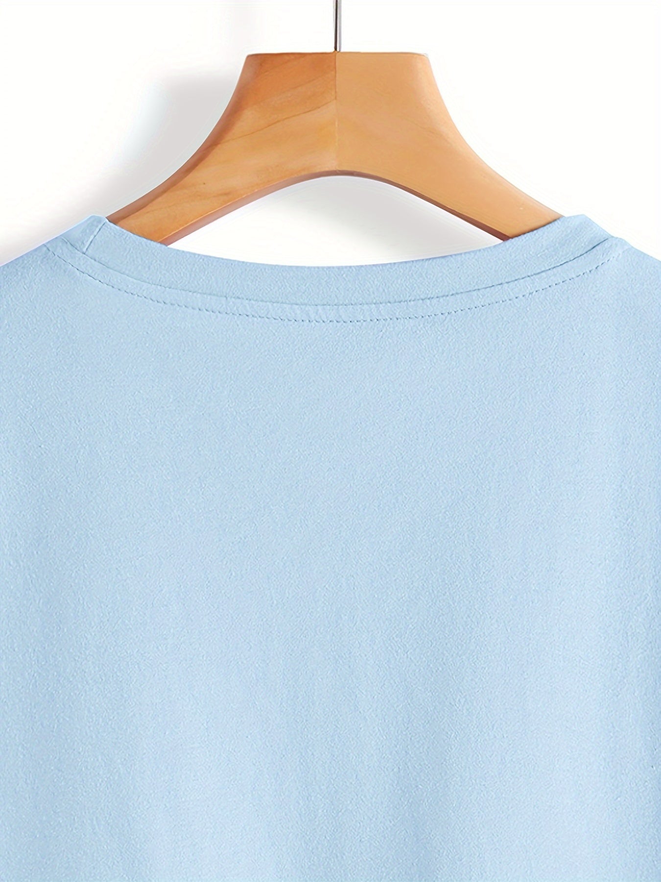 Women's V-Neck Short Sleeve Casual Travel T-Shirt Plus Size