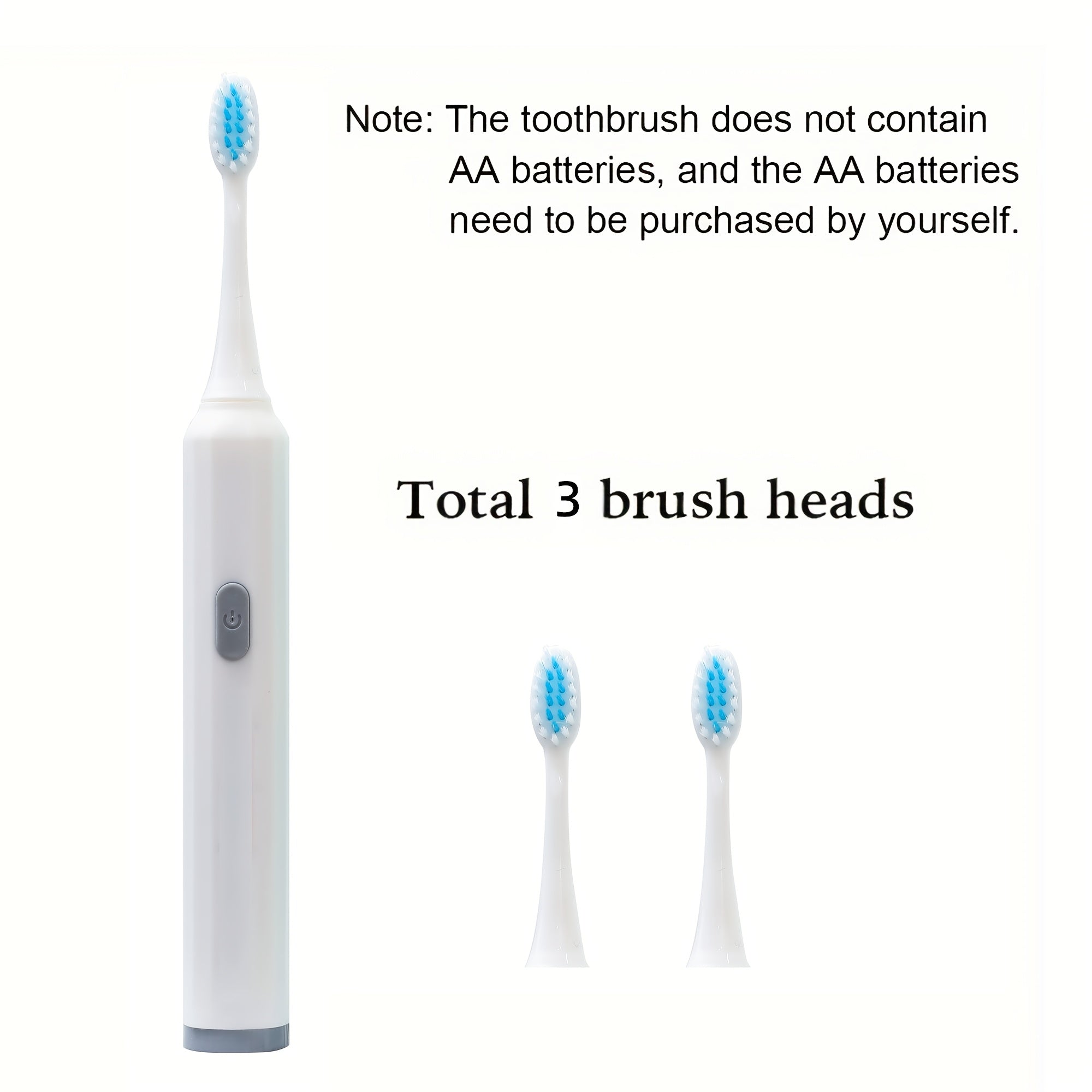 Unisex Soft Brush AA Battery Powered Portable Personal Care Tool
