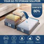 Bolsa de almacenamiento al vacío rosa con bomba de mano, bolsa de compresión a prueba de humedad para camping