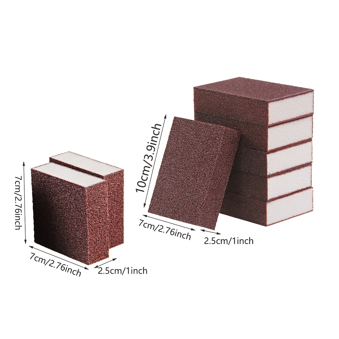 12 ta Emery Gubkasi To'plami - Rustni O'chirish va Pishirish Qozonlariga G'amxo'rlik Qilish uchun Qattiq Oshxona Tozalash Padlari, Nikel Qozonlar va Qozonlar uchun Mukammal, Zaruriy Uy Asboblari