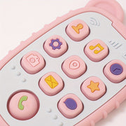 Silicone Teether Phone Shape BPA Free Soft Textured Baby Teething Toy