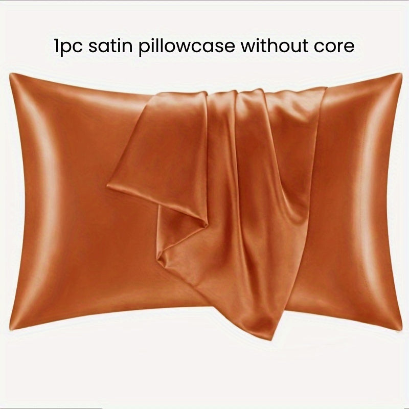 Satin Pillowcases Set of 1 or 2 Comfortable Sleep Bedding