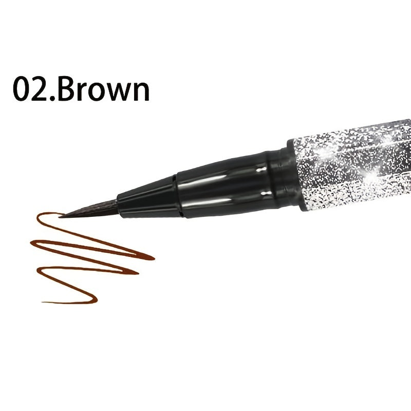Women Long-Lasting Waterproof Black Eyeliner Pen with Sponge Tip