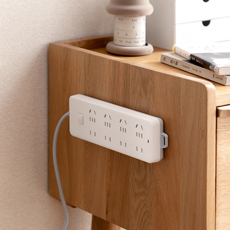 Magnetic Circle Remote Control Holder with 6 Metal Wall Mount Hooks No Drilling