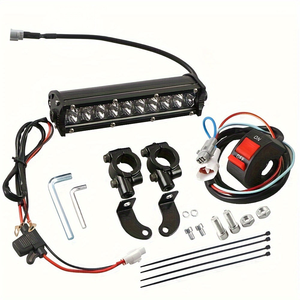 60W LED Light Switch Light Bar Kit with Wiring Harness for Dirt Bikes