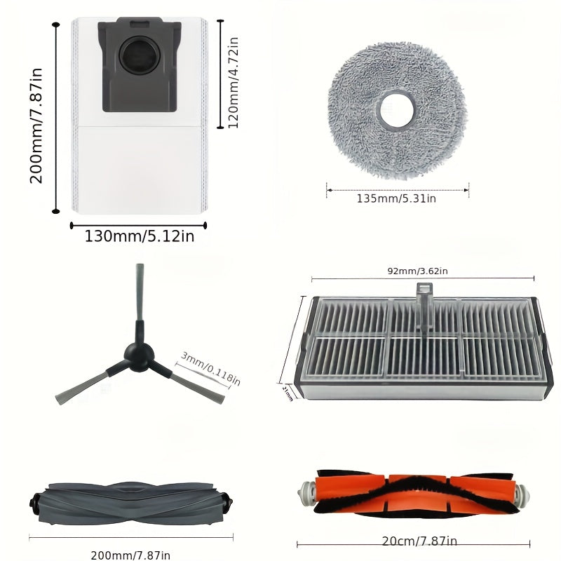Dreame L10s Pro Ultra Heat, X30 Ultra, X30 Pro almashtirish qismlari va aksessuarlar