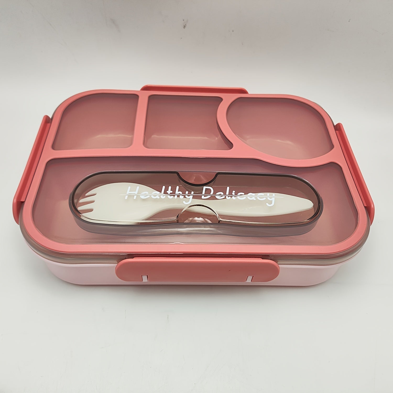 Portativ Flip Top Ovqat Qutisi, 1 Dona - Katta Hajmli Oziq-ovqat Sifatli Plastik Idish, Muhrlangan va Sayohat, Kamping, Pikniklar yoki Ofisda Ovqatlanish uchun Ideal