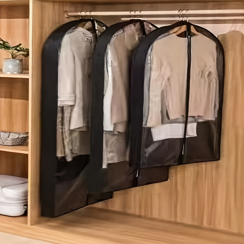 Gran funda de ropa de PVC transparente con cremallera para protección contra polvo y humedad