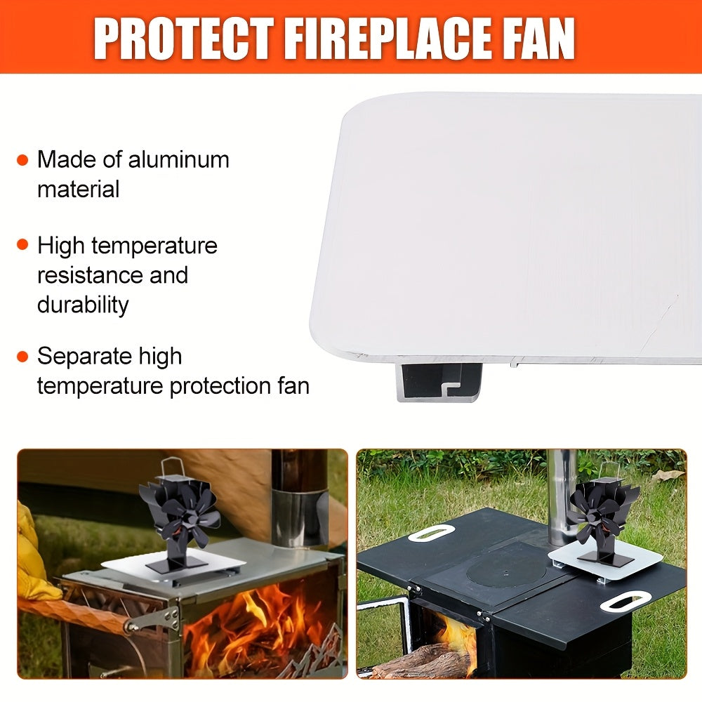 Aluminum Stove Fan Heat Shield Insulation Board for Fireplaces and Heaters