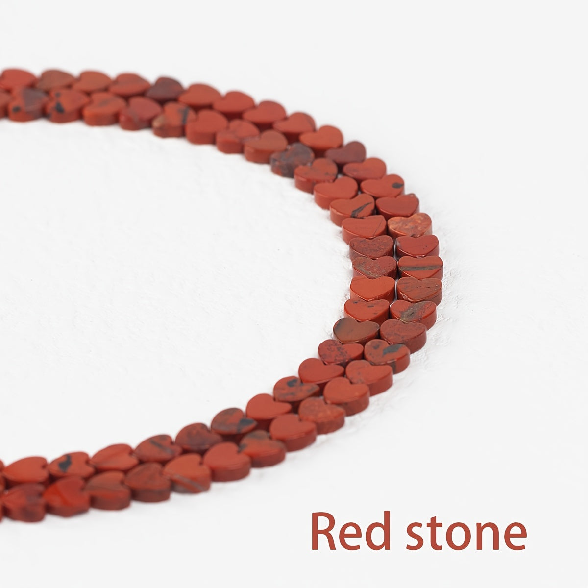 Juego de 20 cuentas de piedra natural con forma de corazón multicolor 6x2mm para hacer joyería