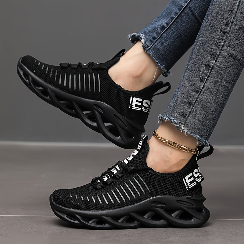 Zapatillas de malla para niños con soporte de arco, suela ligera de EVA, rosa con rayas blancas, para niños y niñas