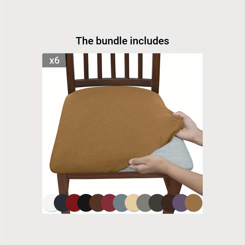 Чехол для стула с матовой однотонной окраской, мягкий и эластичный, пылезащитный и грязеотталкивающий. Подходит для кресел в гостиной.