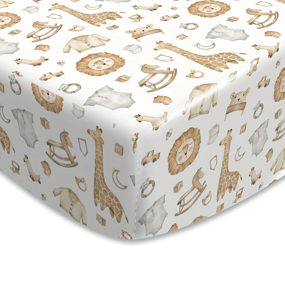 Sábanas ajustadas y transpirables de elastano para moisés para bebés niños y niñas, ovaladas y rectangulares