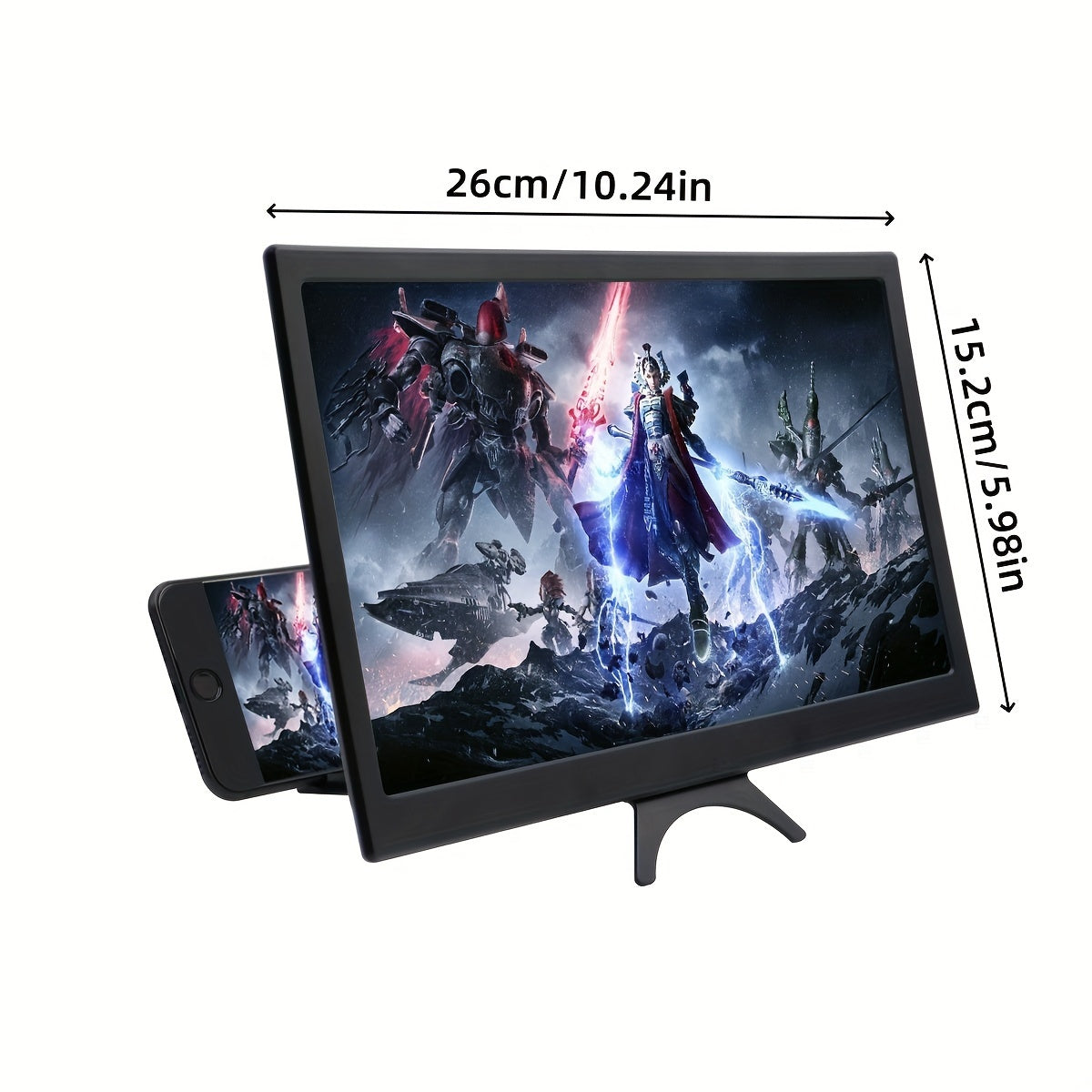 Curved Phone Screen Amplifier with High-Definition Large Screen and Anti-Blue Light Technology