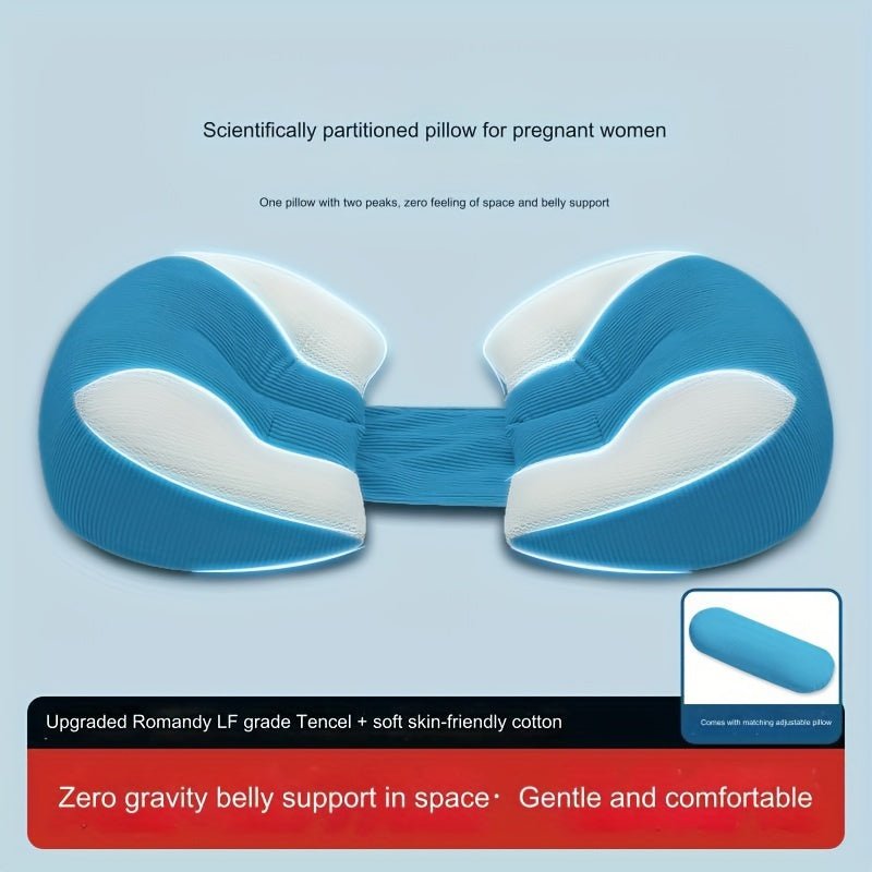 Maternity Pillow for Side Sleepers Waist Support Belly Relief Ultra-Soft Polyester