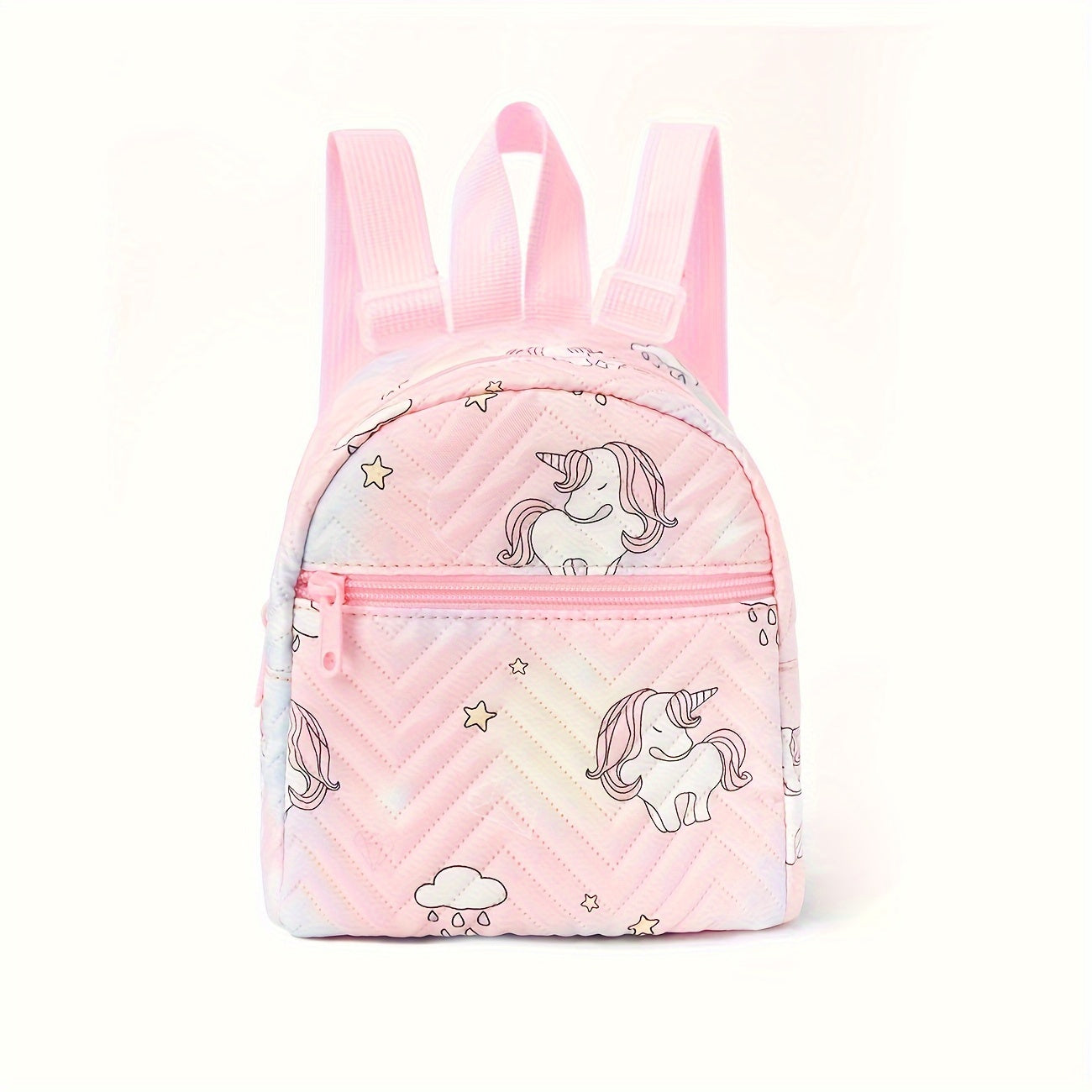 Mochila de unicornio rosa a prueba de agua, resistente a manchas, ligera, para el colegio