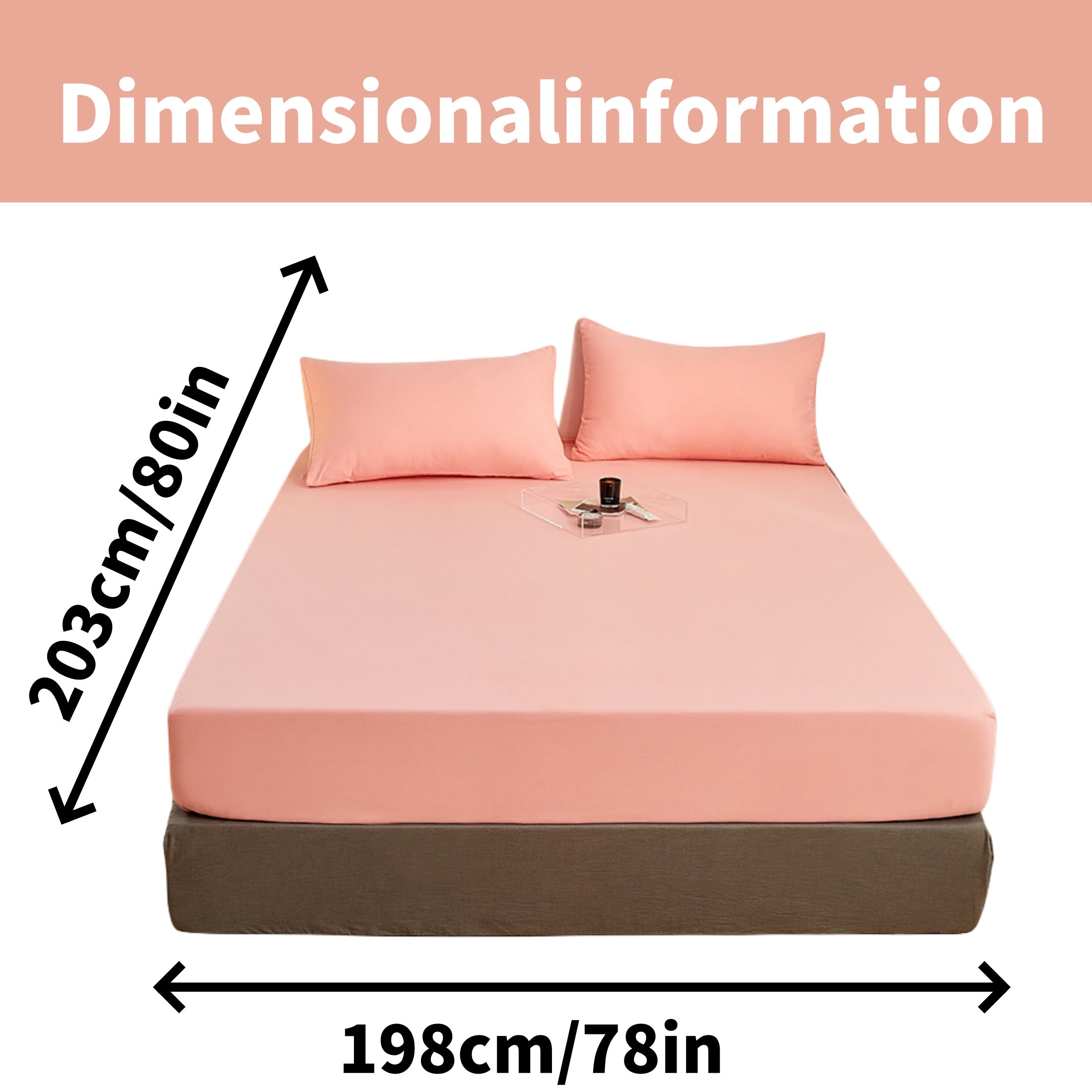 Juego de sábanas ajustadas de poliéster cepillado con 2 fundas de almohada, con bolsillo profundo, ropa de cama