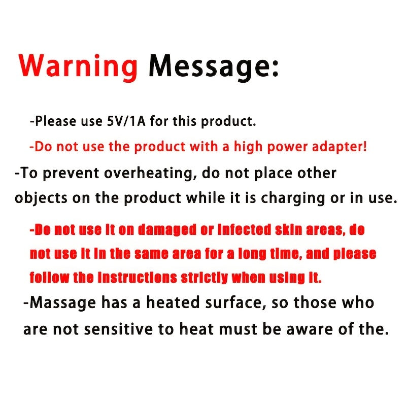 USB Rechargeable Knee Pad Massager with Heat Relax and Full Body Support